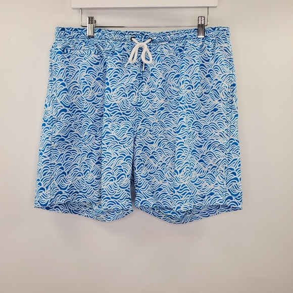 trunks surf and swim co Other - Trunks Surf and Swim Men's Wave Print Shorts Blue